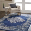image:imageNourison Home Grafix Traditional Navy Blue 3 x 5 AreaRug EasyCleaning Non Shedding Bed Room Living Room Dining Room Kitchen 3x5Navy Blue