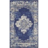 image:imageNourison Home Grafix Traditional Navy Blue 3 x 5 AreaRug EasyCleaning Non Shedding Bed Room Living Room Dining Room Kitchen 3x5Navy Blue
