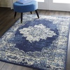 image:imageNourison Home Grafix Traditional Navy Blue 3 x 5 AreaRug EasyCleaning Non Shedding Bed Room Living Room Dining Room Kitchen 3x5Navy Blue