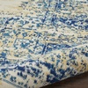 image:imageNourison Home Grafix Traditional Navy Blue 3 x 5 AreaRug EasyCleaning Non Shedding Bed Room Living Room Dining Room Kitchen 3x5White