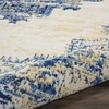 image:imageNourison Home Grafix Traditional Navy Blue 3 x 5 AreaRug EasyCleaning Non Shedding Bed Room Living Room Dining Room Kitchen 3x5White