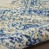 image:imageNourison Home Grafix Traditional Navy Blue 3 x 5 AreaRug EasyCleaning Non Shedding Bed Room Living Room Dining Room Kitchen 3x5White