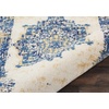 image:imageNourison Home Grafix Traditional Navy Blue 3 x 5 AreaRug EasyCleaning Non Shedding Bed Room Living Room Dining Room Kitchen 3x5White