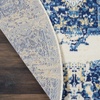 image:imageNourison Home Grafix Traditional Navy Blue 3 x 5 AreaRug EasyCleaning Non Shedding Bed Room Living Room Dining Room Kitchen 3x5White