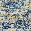 image:imageNourison Home Grafix Traditional Navy Blue 3 x 5 AreaRug EasyCleaning Non Shedding Bed Room Living Room Dining Room Kitchen 3x5White