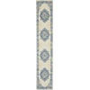 image:imageNourison Home Grafix Traditional Navy Blue 3 x 5 AreaRug EasyCleaning Non Shedding Bed Room Living Room Dining Room Kitchen 3x5White