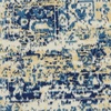 image:imageNourison Home Grafix Traditional Navy Blue 3 x 5 AreaRug EasyCleaning Non Shedding Bed Room Living Room Dining Room Kitchen 3x5White