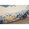 image:imageNourison Home Grafix Traditional Navy Blue 3 x 5 AreaRug EasyCleaning Non Shedding Bed Room Living Room Dining Room Kitchen 3x5White