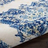 image:imageNourison Home Grafix Traditional Navy Blue 3 x 5 AreaRug EasyCleaning Non Shedding Bed Room Living Room Dining Room Kitchen 3x5White