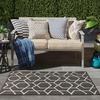 image:imageNourison Home Horizon IndoorOutdoor Black 2 x 3 Area Rug  Easy Clean Non Shedding Bed Room Living Room Dining Room Kitchen 2 x 3Black