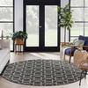 image:imageNourison Home Horizon IndoorOutdoor Black 2 x 3 Area Rug  Easy Clean Non Shedding Bed Room Living Room Dining Room Kitchen 2 x 3Black