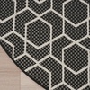 image:imageNourison Home Horizon IndoorOutdoor Black 2 x 3 Area Rug  Easy Clean Non Shedding Bed Room Living Room Dining Room Kitchen 2 x 3Black