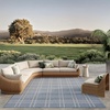 image:imageNourison Home Horizon IndoorOutdoor Charcoal 3 x 5 Area Rug  Easy Clean Non Shedding Bed Room Living Room Dining Room Kitchen 3 x 5Navy