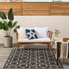 image:imageNourison Home Horizon IndoorOutdoor Green 3 x 5 Area Rug  Easy Clean Non Shedding Bed Room Living Room Dining Room Kitchen 3 x 5Black