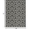 image:imageNourison Home Horizon IndoorOutdoor Green 3 x 5 Area Rug  Easy Clean Non Shedding Bed Room Living Room Dining Room Kitchen 3 x 5Black