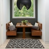 image:imageNourison Home Horizon IndoorOutdoor Green 3 x 5 Area Rug  Easy Clean Non Shedding Bed Room Living Room Dining Room Kitchen 3 x 5Black