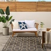 image:imageNourison Home Horizon IndoorOutdoor Green 3 x 5 Area Rug  Easy Clean Non Shedding Bed Room Living Room Dining Room Kitchen 3 x 5Charcoal