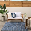 image:imageNourison Home Horizon IndoorOutdoor Green 3 x 5 Area Rug  Easy Clean Non Shedding Bed Room Living Room Dining Room Kitchen 3 x 5Denim