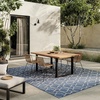 image:imageNourison Home Horizon IndoorOutdoor Green 3 x 5 Area Rug  Easy Clean Non Shedding Bed Room Living Room Dining Room Kitchen 3 x 5Denim