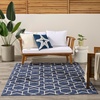image:imageNourison Home Horizon IndoorOutdoor Green 3 x 5 Area Rug  Easy Clean Non Shedding Bed Room Living Room Dining Room Kitchen 3 x 5Navy