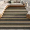 image:imageNourison Home Horizon IndoorOutdoor Navy 3 x 5 Area Rug  Easy Clean Non Shedding Bed Room Living Room Dining Room Kitchen 3 x 5Charcoal