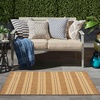 image:imageNourison Home Horizon IndoorOutdoor Navy 3 x 5 Area Rug  Easy Clean Non Shedding Bed Room Living Room Dining Room Kitchen 3 x 5Natural