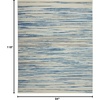 image:imageNourison Home Jubilant Blue 3 x 5 Area Rug  Easy Clean Non Shedding Bed Room Living Room Dining Room Kitchen 3 x 5Blue