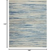 image:imageNourison Home Jubilant Blue 3 x 5 Area Rug  Easy Clean Non Shedding Bed Room Living Room Dining Room Kitchen 3 x 5Blue