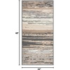 image:imageNourison Home Jubilant Blue 3 x 5 Area Rug  Easy Clean Non Shedding Bed Room Living Room Dining Room Kitchen 3 x 5Grey Beige