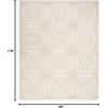 image:imageNourison Home Jubilant Floral IvoryPink 3 x 5 AreaRug EasyCleaning Non Shedding Bed Room Living Room Dining Room Kitchen 3x5Ivory Beige