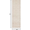 image:imageNourison Home Jubilant Floral IvoryPink 3 x 5 AreaRug EasyCleaning Non Shedding Bed Room Living Room Dining Room Kitchen 3x5Ivory Beige