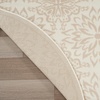 image:imageNourison Home Jubilant Floral IvoryPink 3 x 5 AreaRug EasyCleaning Non Shedding Bed Room Living Room Dining Room Kitchen 3x5Ivory Beige