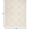 image:imageNourison Home Jubilant Floral IvoryPink 3 x 5 AreaRug EasyCleaning Non Shedding Bed Room Living Room Dining Room Kitchen 3x5Ivory Beige