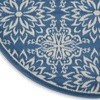 image:imageNourison Home Jubilant Floral IvoryPink 3 x 5 AreaRug EasyCleaning Non Shedding Bed Room Living Room Dining Room Kitchen 3x5Ivory Blue