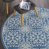 image:imageNourison Home Jubilant Floral IvoryPink 3 x 5 AreaRug EasyCleaning Non Shedding Bed Room Living Room Dining Room Kitchen 3x5Ivory Blue