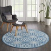 image:imageNourison Home Jubilant Floral IvoryPink 3 x 5 AreaRug EasyCleaning Non Shedding Bed Room Living Room Dining Room Kitchen 3x5Ivory Blue