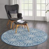 image:imageNourison Home Jubilant Floral IvoryPink 3 x 5 AreaRug EasyCleaning Non Shedding Bed Room Living Room Dining Room Kitchen 3x5Ivory Blue