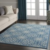 image:imageNourison Home Jubilant Floral IvoryPink 3 x 5 AreaRug EasyCleaning Non Shedding Bed Room Living Room Dining Room Kitchen 3x5Ivory Blue