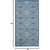 image:imageNourison Home Jubilant Floral IvoryPink 3 x 5 AreaRug EasyCleaning Non Shedding Bed Room Living Room Dining Room Kitchen 3x5Ivory Blue