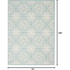 image:imageNourison Home Jubilant Floral IvoryPink 3 x 5 AreaRug EasyCleaning Non Shedding Bed Room Living Room Dining Room Kitchen 3x5Ivory Green