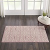 image:imageNourison Home Jubilant Floral IvoryPink 3 x 5 AreaRug EasyCleaning Non Shedding Bed Room Living Room Dining Room Kitchen 3x5Ivory Pink