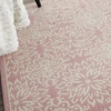 image:imageNourison Home Jubilant Floral IvoryPink 3 x 5 AreaRug EasyCleaning Non Shedding Bed Room Living Room Dining Room Kitchen 3x5Ivory Pink