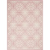 image:imageNourison Home Jubilant Floral IvoryPink 3 x 5 AreaRug EasyCleaning Non Shedding Bed Room Living Room Dining Room Kitchen 3x5Ivory Pink