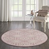 image:imageNourison Home Jubilant Floral IvoryPink 3 x 5 AreaRug EasyCleaning Non Shedding Bed Room Living Room Dining Room Kitchen 3x5Ivory Pink