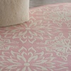 image:imageNourison Home Jubilant Floral IvoryPink 3 x 5 AreaRug EasyCleaning Non Shedding Bed Room Living Room Dining Room Kitchen 3x5Ivory Pink