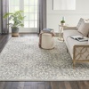image:imageNourison Home Jubilant Floral IvoryPink 3 x 5 AreaRug EasyCleaning Non Shedding Bed Room Living Room Dining Room Kitchen 3x5IvoryGrey