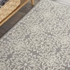 image:imageNourison Home Jubilant Floral IvoryPink 3 x 5 AreaRug EasyCleaning Non Shedding Bed Room Living Room Dining Room Kitchen 3x5IvoryGrey