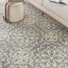 image:imageNourison Home Jubilant Floral IvoryPink 3 x 5 AreaRug EasyCleaning Non Shedding Bed Room Living Room Dining Room Kitchen 3x5IvoryGrey
