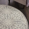 image:imageNourison Home Jubilant Floral IvoryPink 3 x 5 AreaRug EasyCleaning Non Shedding Bed Room Living Room Dining Room Kitchen 3x5IvoryGrey