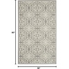 image:imageNourison Home Jubilant Floral IvoryPink 3 x 5 AreaRug EasyCleaning Non Shedding Bed Room Living Room Dining Room Kitchen 3x5IvoryGrey